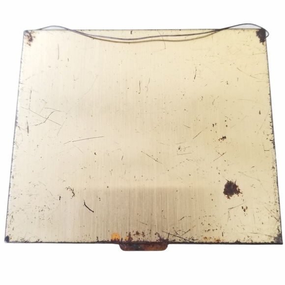 Vintage Schildkraut Cloisoinne Goldtone Compact with Mirror - Picture 5 of 12